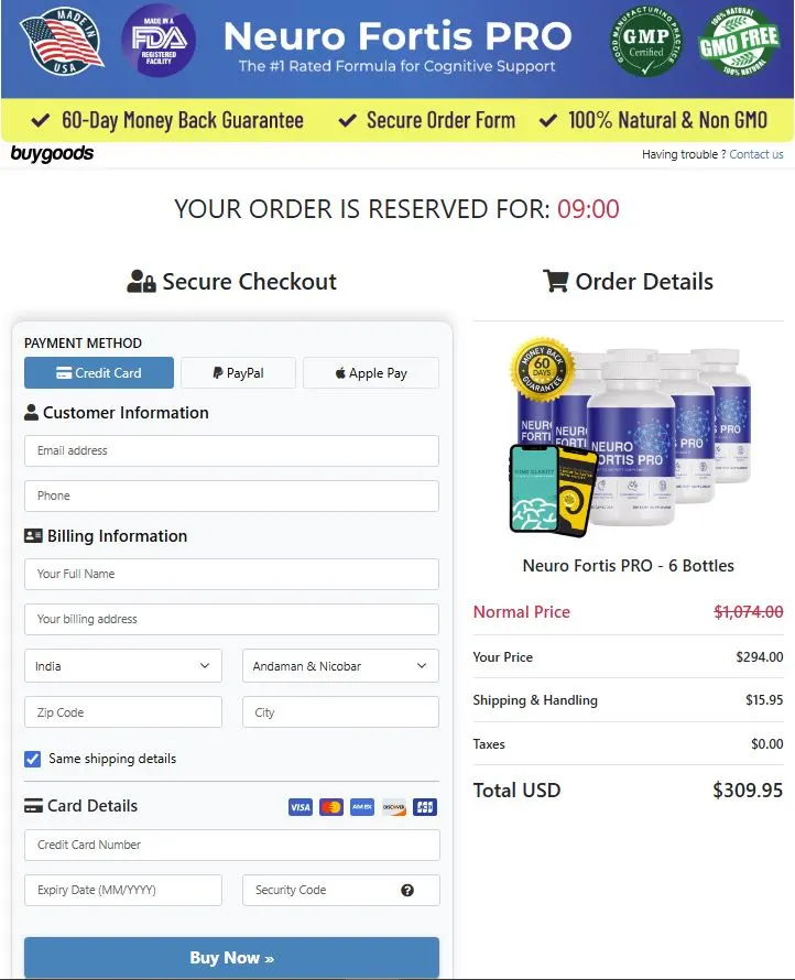 Secure Checkout Form